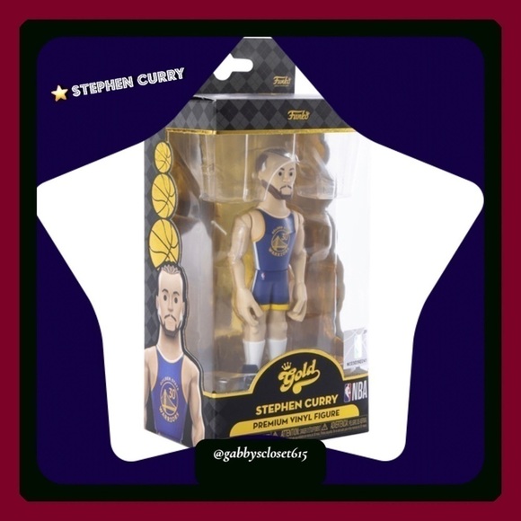 💋 New Funko Gold NBA Premium Vinyl Figure 5”T Stephen Curry - Picture 1 of 5